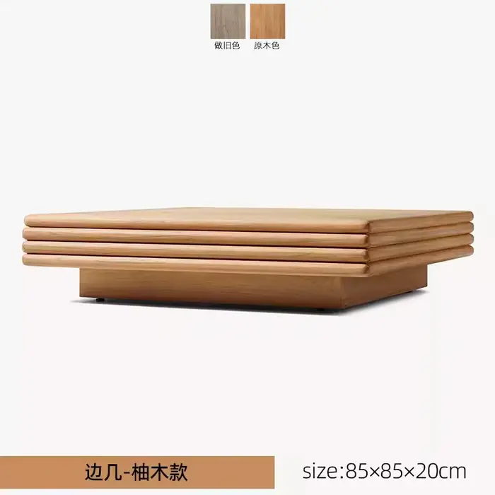 Meubles de luxe en bois de teck, meubles d'extérieur de jardin de Patio, Table basse en bois massif 