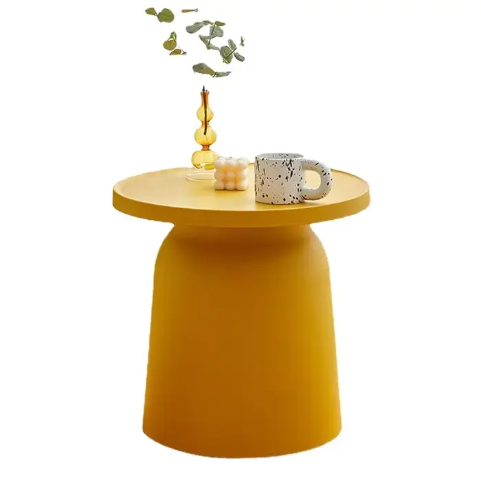 Petites Tables Basses Rondes en Plastique