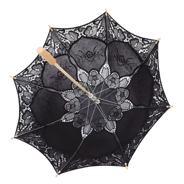 Parasol en dentelle brodé de grande taille, accessoire de photographie, décoration de mariage, paras