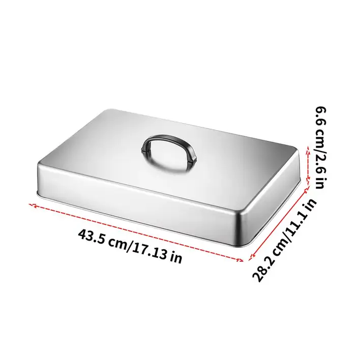 Couvercle de poêle en acier inoxydable pour barbecue, burgers, sandwichs, steak, couvercle de casser