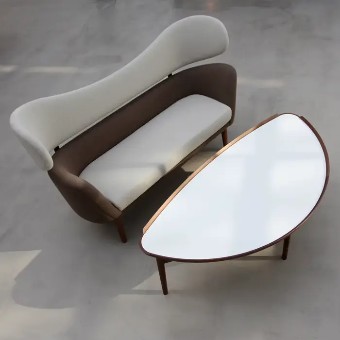Ensemble de meubles d'extérieur en bois de teck haut de gamme, design moderne, pour jardin, cour, hô