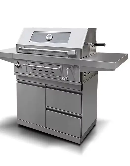 Grill de barbecue de jardin, étagère de barbecue au charbon de bois pour l'extérieur et la maison
