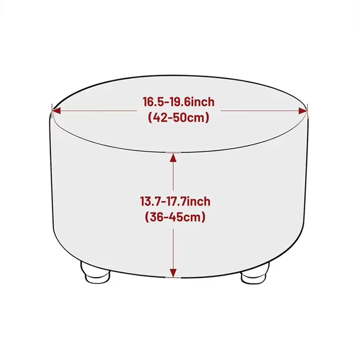 Housses rondes pour pouf