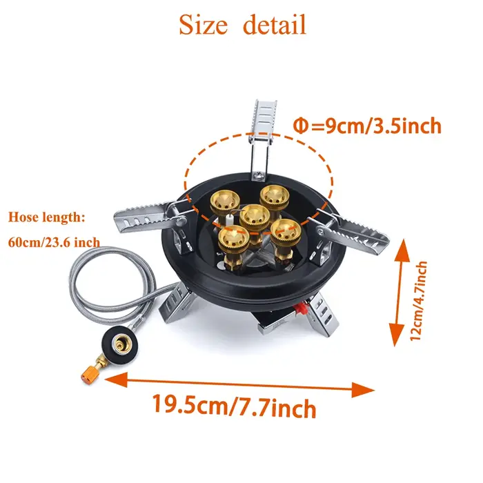 Cuisinière à gaz de Camping, brûleur de randonnée à haute pression 16000W BRS-201, brûleur à gaz Butane avec allumage Pizeo pour voyage
