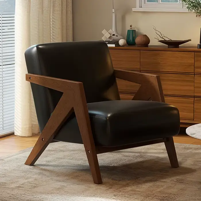 Fauteuil vintage Richard pour salon, chaise individuelle de designer, fauteuil de loisirs en fer for