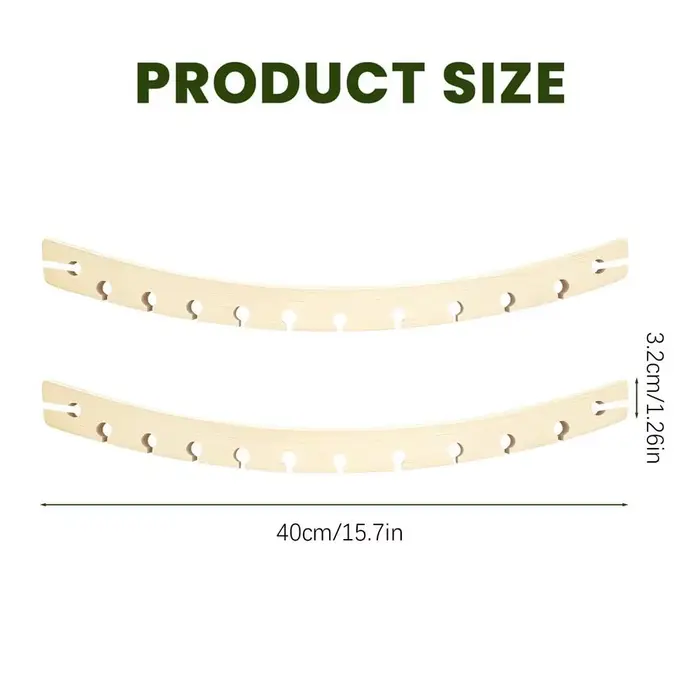 2 barres d'écartement en bois pour hamac, de rechange, pour camping, jardin, patio, camping-car, bal