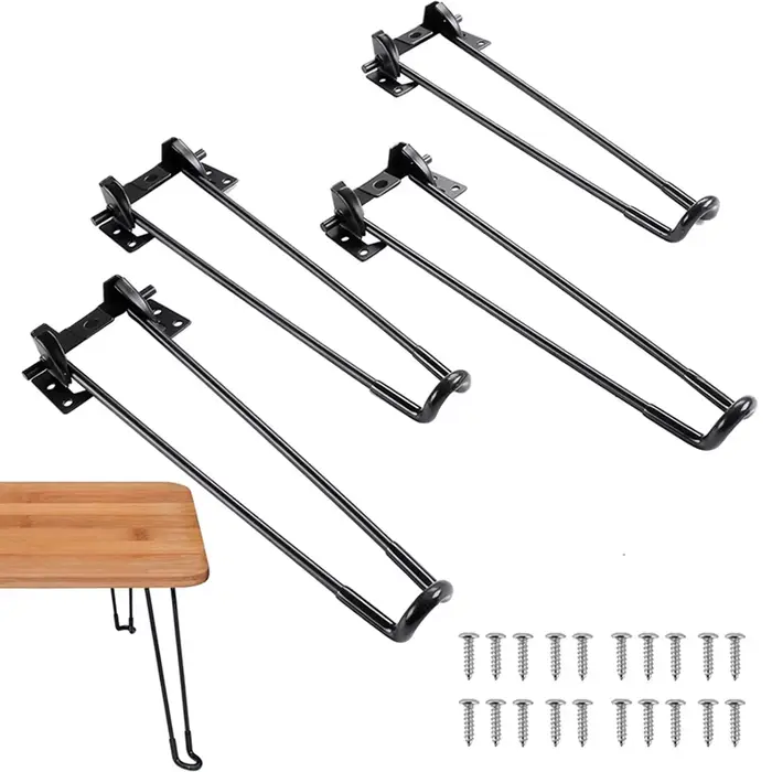 1 pièces pieds de Table pliants ensemble de pieds de Table en métal meubles pliants pliable ordinate