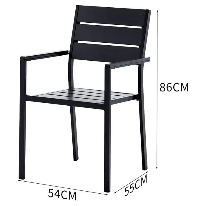 Tables et chaises de patio en bois et plastique, meubles de jardin, tables et chaises d'extérieur, t