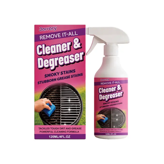 Nettoyant dégraissant pour barbecue 120 ml, dégraissant puissant pour graisse de carbone, nettoyant 