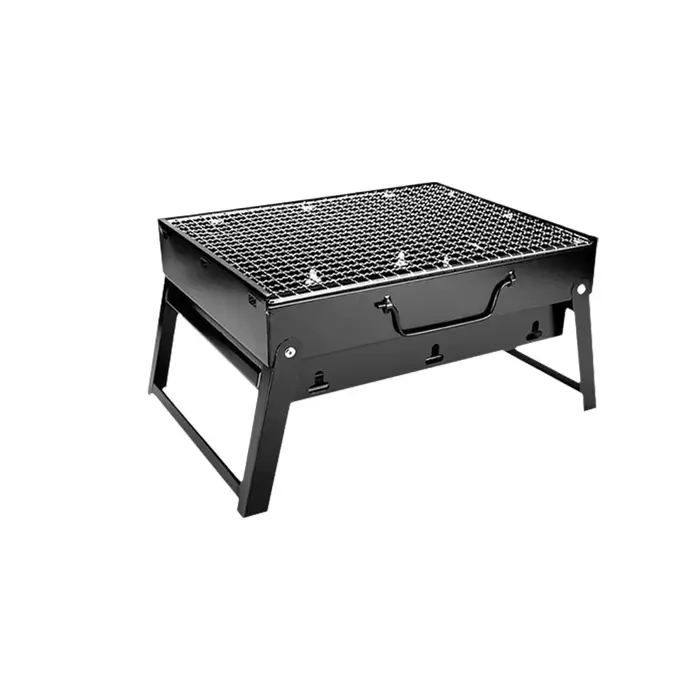 Barbecue portable épaissi, petit, facile à transporter, pliable, au charbon de bois, gain de place,